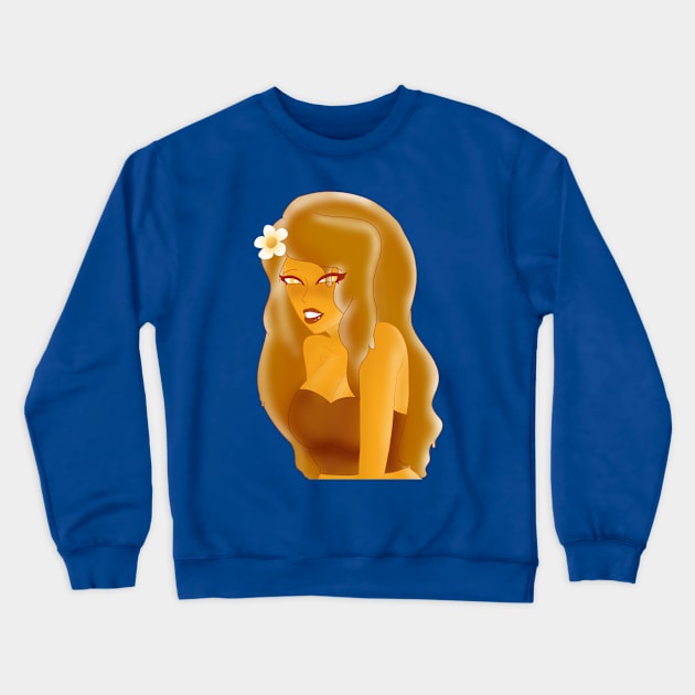 Honey Gold Crewneck Sweatshirt by ArielSRM